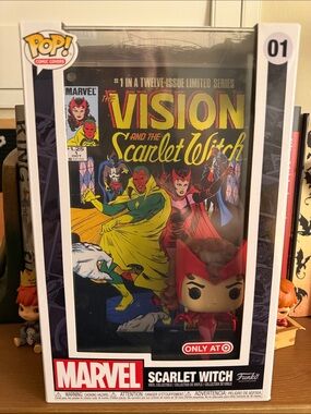 Scarlet witch Funko and comic set